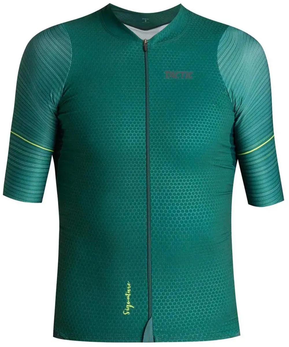 Tactic Signature Korte Mouw Wielertrui - L - Noord Green