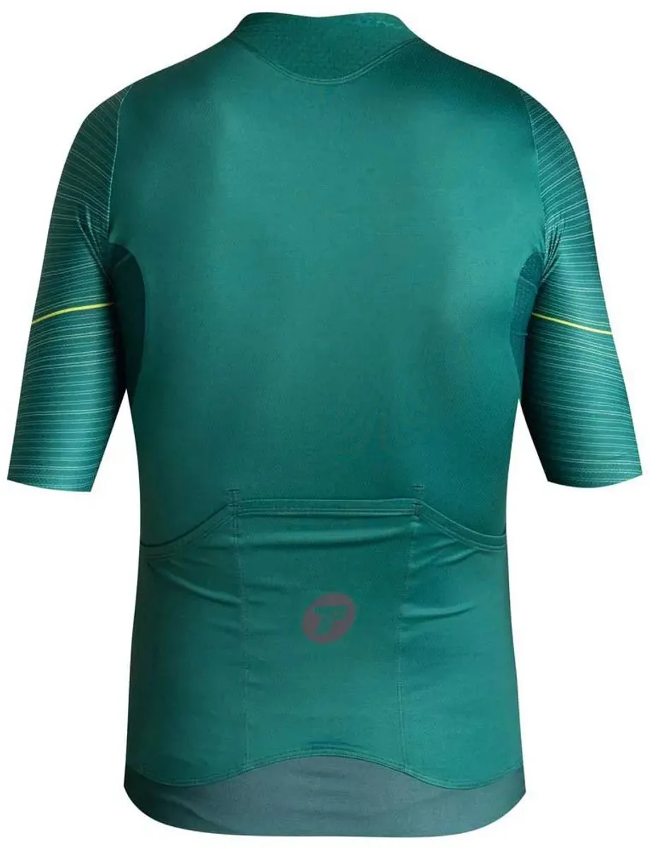 Tactic Signature Korte Mouw Wielertrui - L - Noord Green