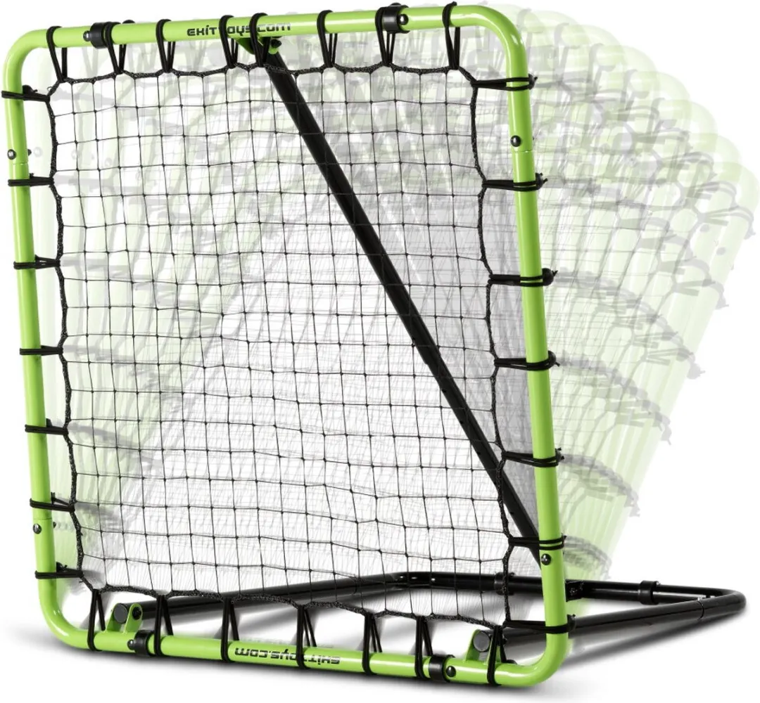 EXIT Tempo Multisport Rebounder 100x100cm - Tchoukbal/Voetbal - Groen/Zwart