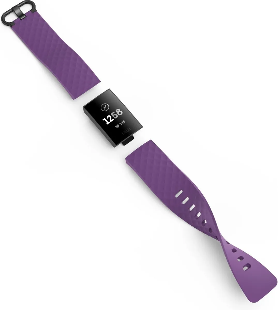 Hama Polsband Fitbit Charge 3/4 - Lila - One Size - afbeelding 6 van 6
