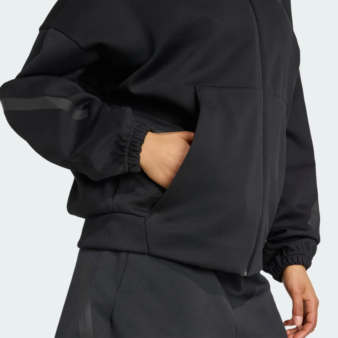 adidas Z.N.E. Sportjack Dames Joggingpak L - Zwart