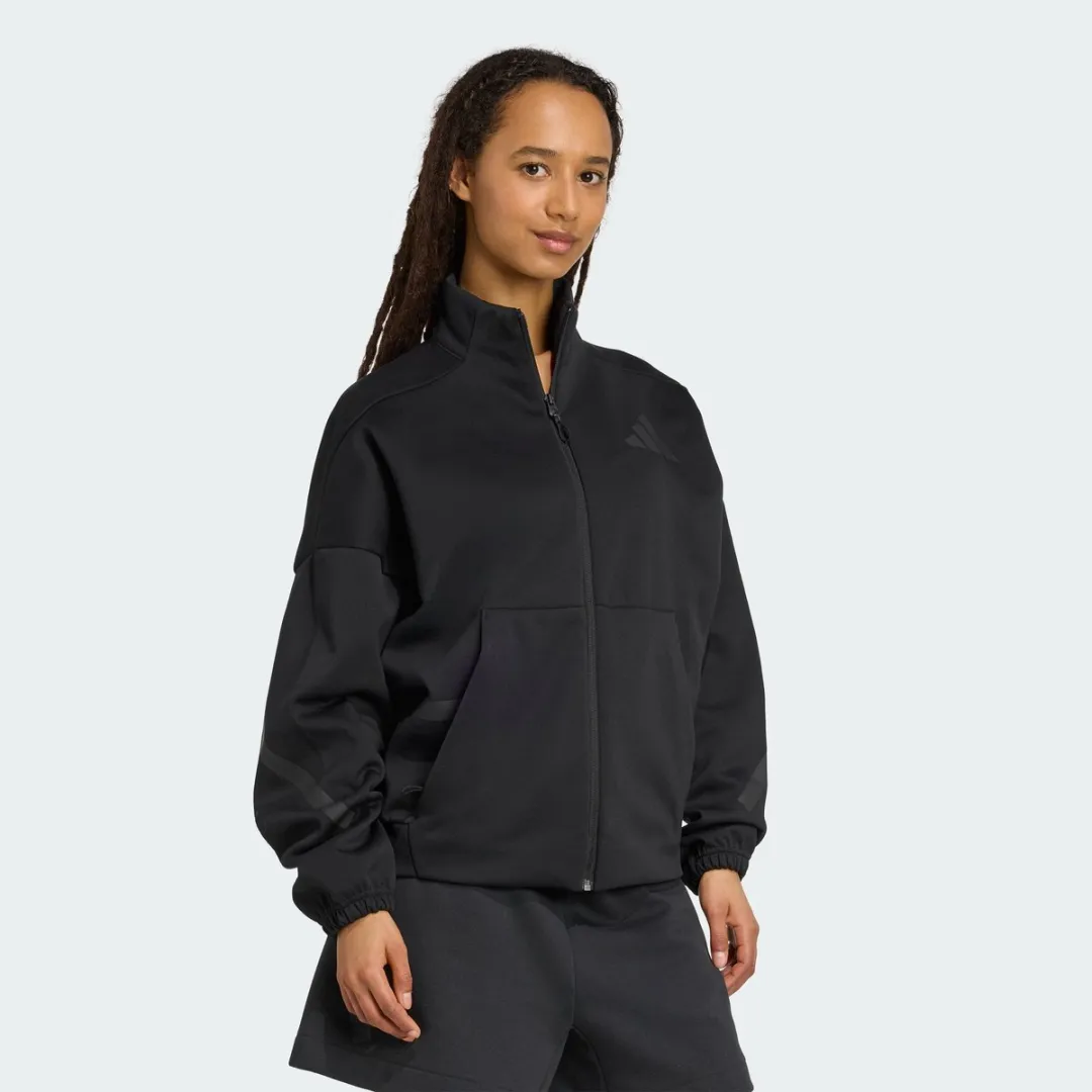 adidas Z.N.E. Sportjack Dames Joggingpak L - Zwart