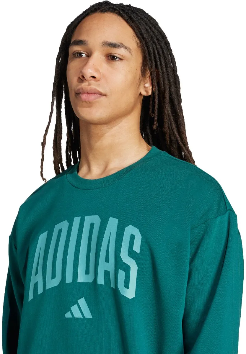Adidas Sweater Heren Collegiate Groen - Maat XXL