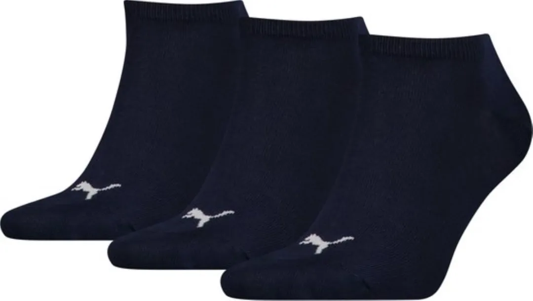 PUMA Heren Sneaker Sokken 43-46cm - 3 Paar - Zwart