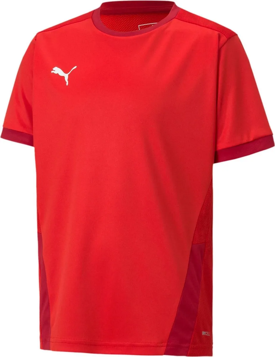 PUMA Unisex Sportshirt 128 - Rood/Wit