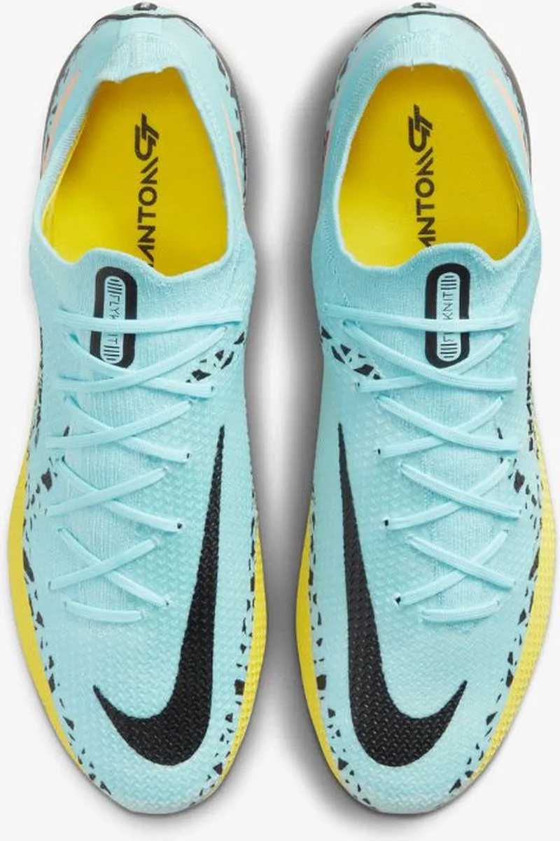Nike Phantom GT Elite FG Voetbalschoenen 38 - Blauw/Geel