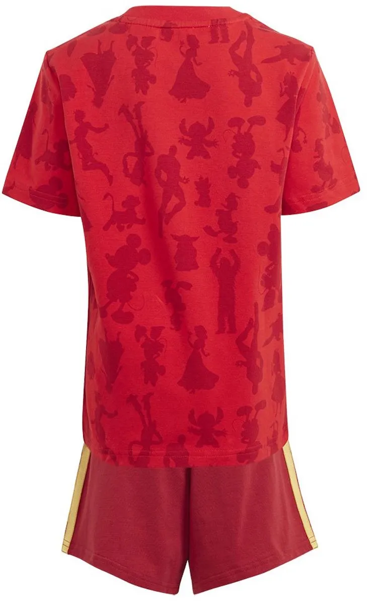 Adidas Disney 100 Set - T-shirt & Short - Rood - 24 Maanden t/m 3 Jaar