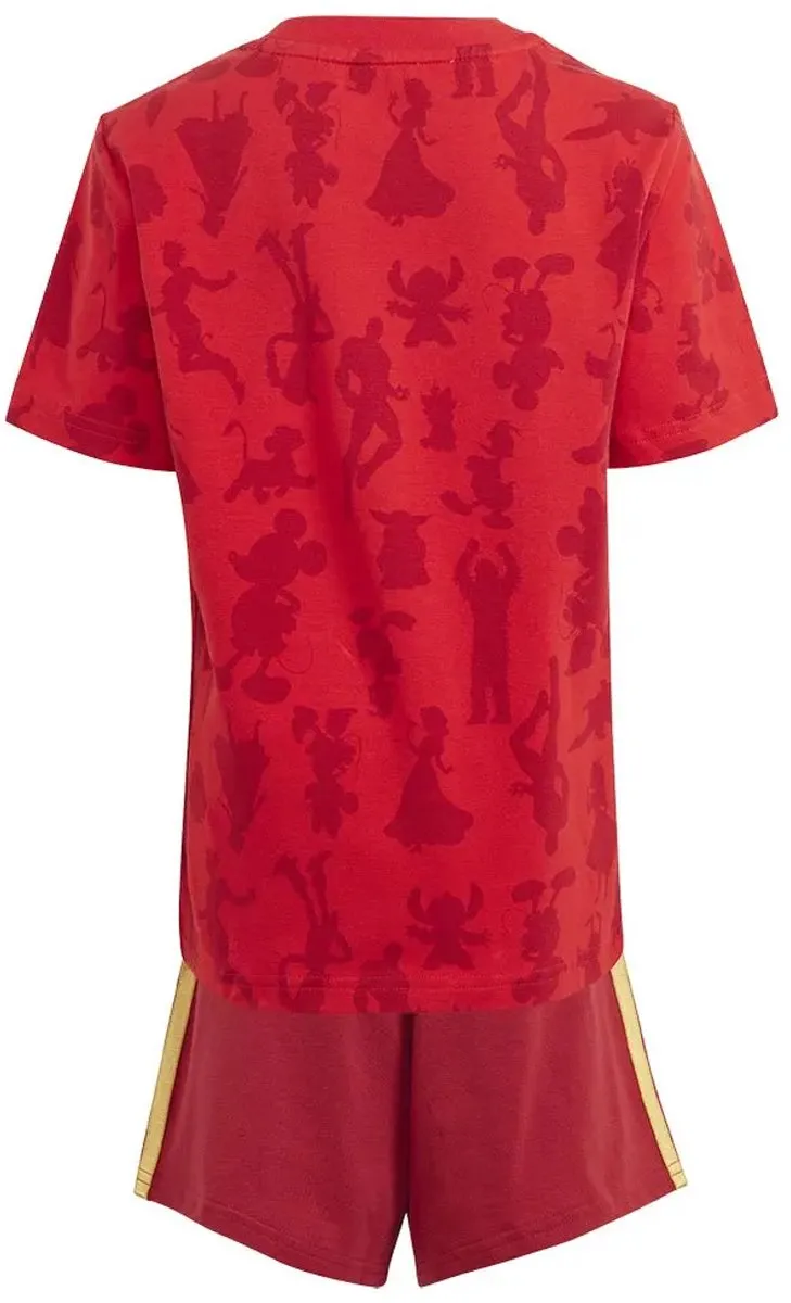 Adidas Disney 100 Set - T-shirt & Short - Rood - 24 Maanden t/m 3 Jaar