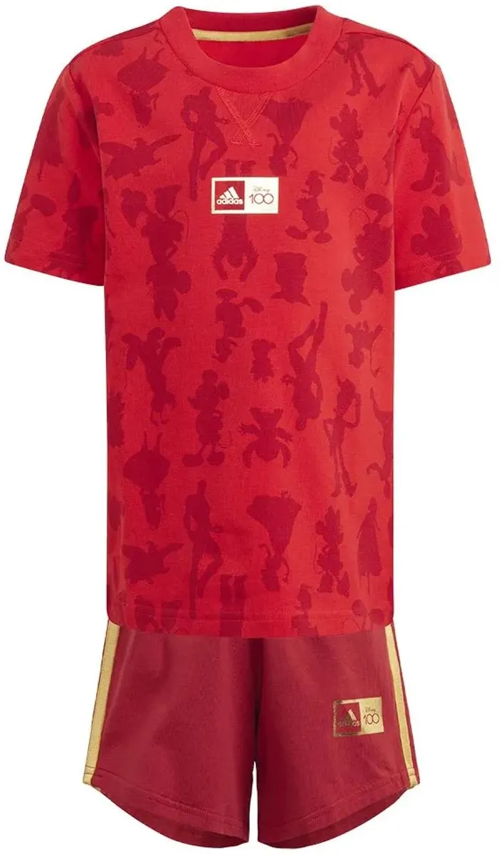 Adidas Disney 100 Set - T-shirt & Short - Rood - 24 Maanden t/m 3 Jaar - afbeelding 6 van 6