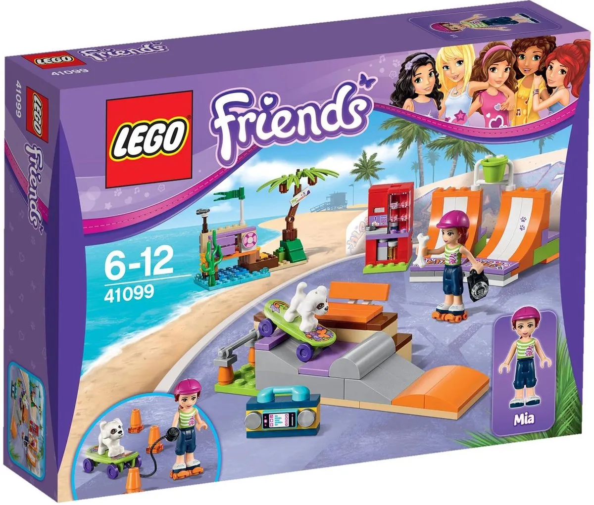 LEGO Friends Heartlake Skate Park 41099 - Paars - afbeelding 2 van 6