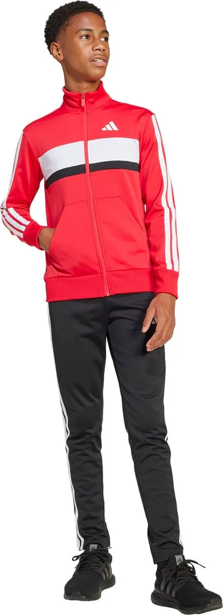 Adidas Sportswear Tiberio 3-Stripes Trainingspak - Rood - 140
