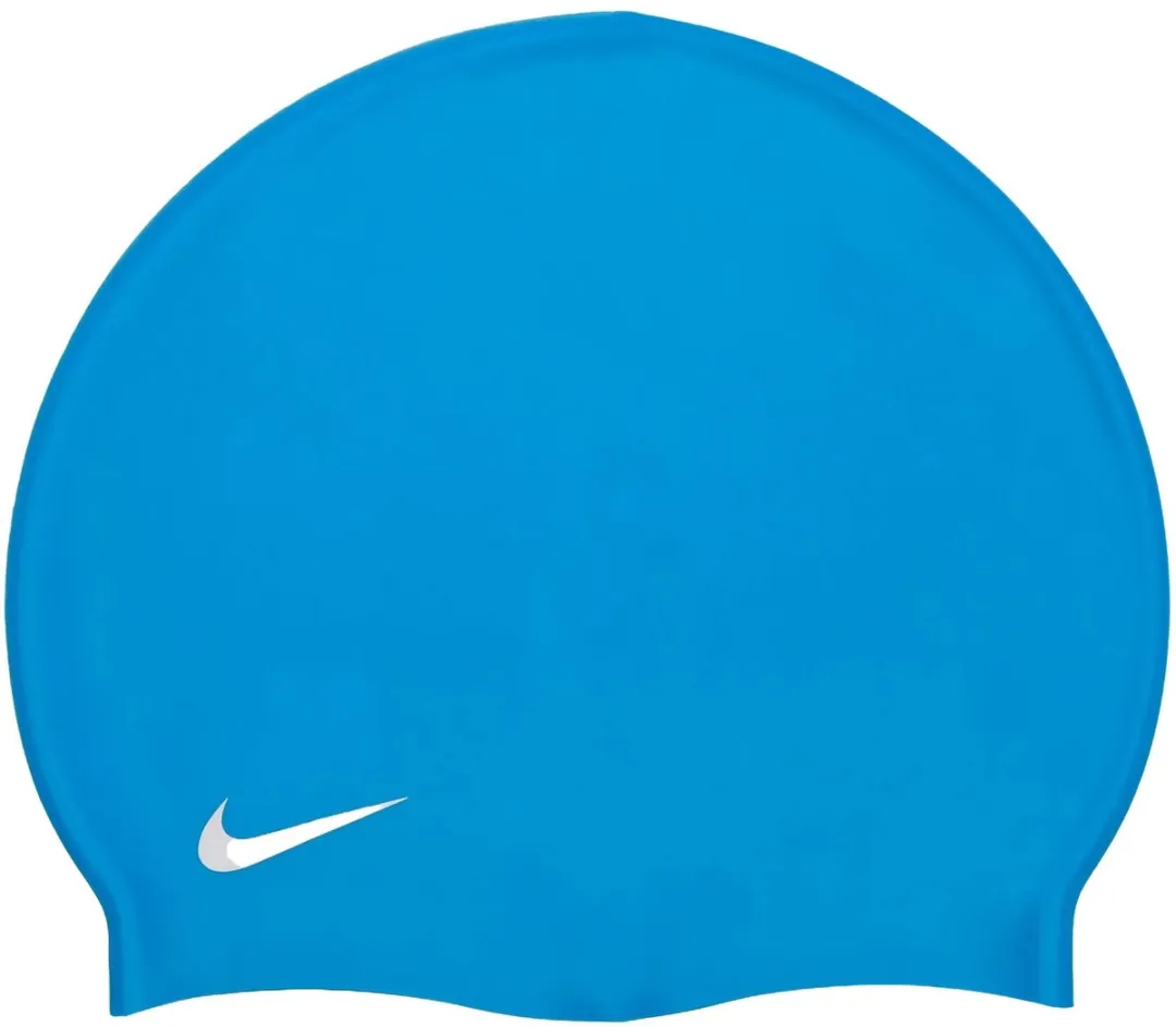 Nike Solid Silicone Badmuts - Blauw