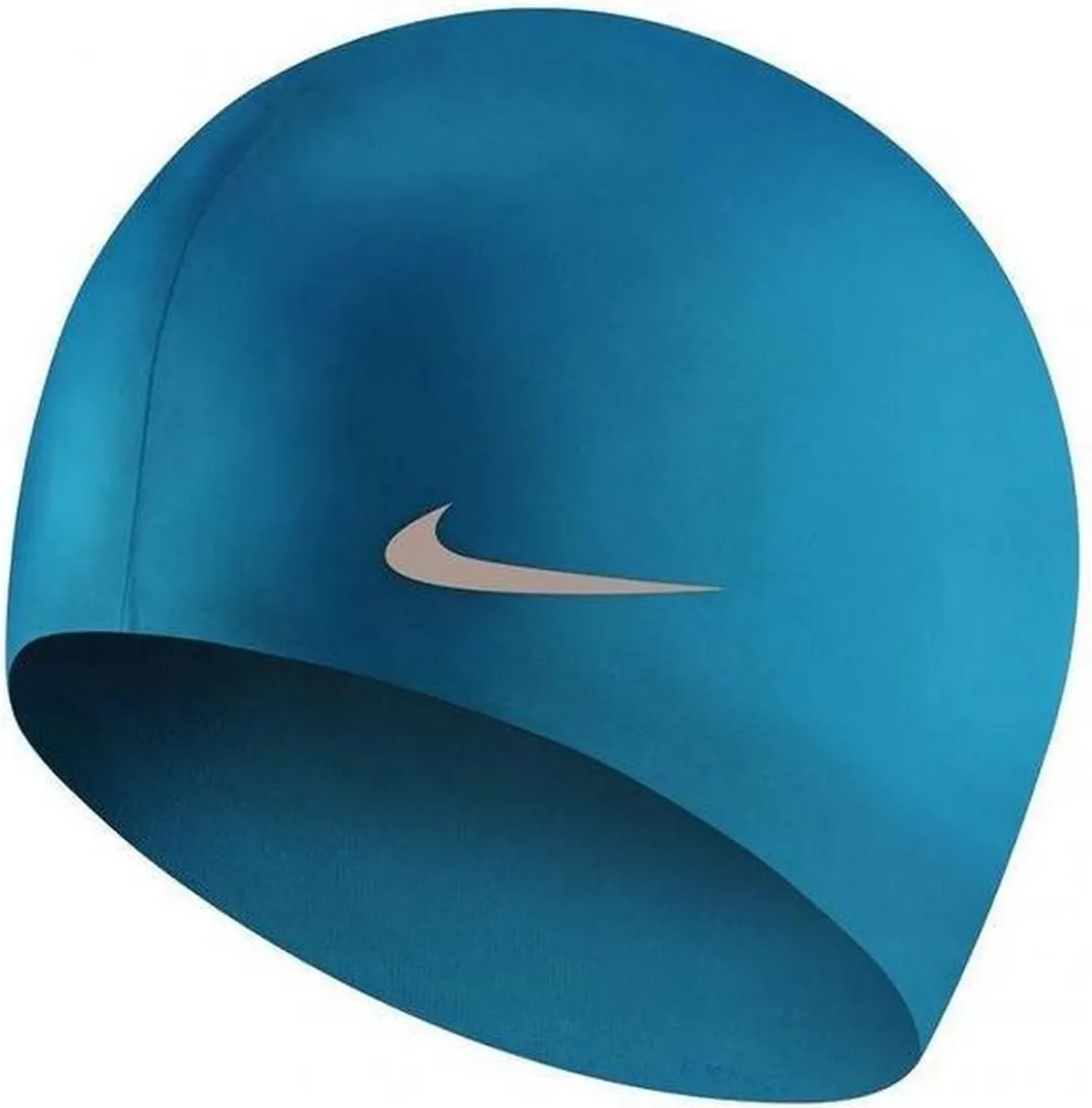 Nike Solid Silicone Badmuts - Blauw