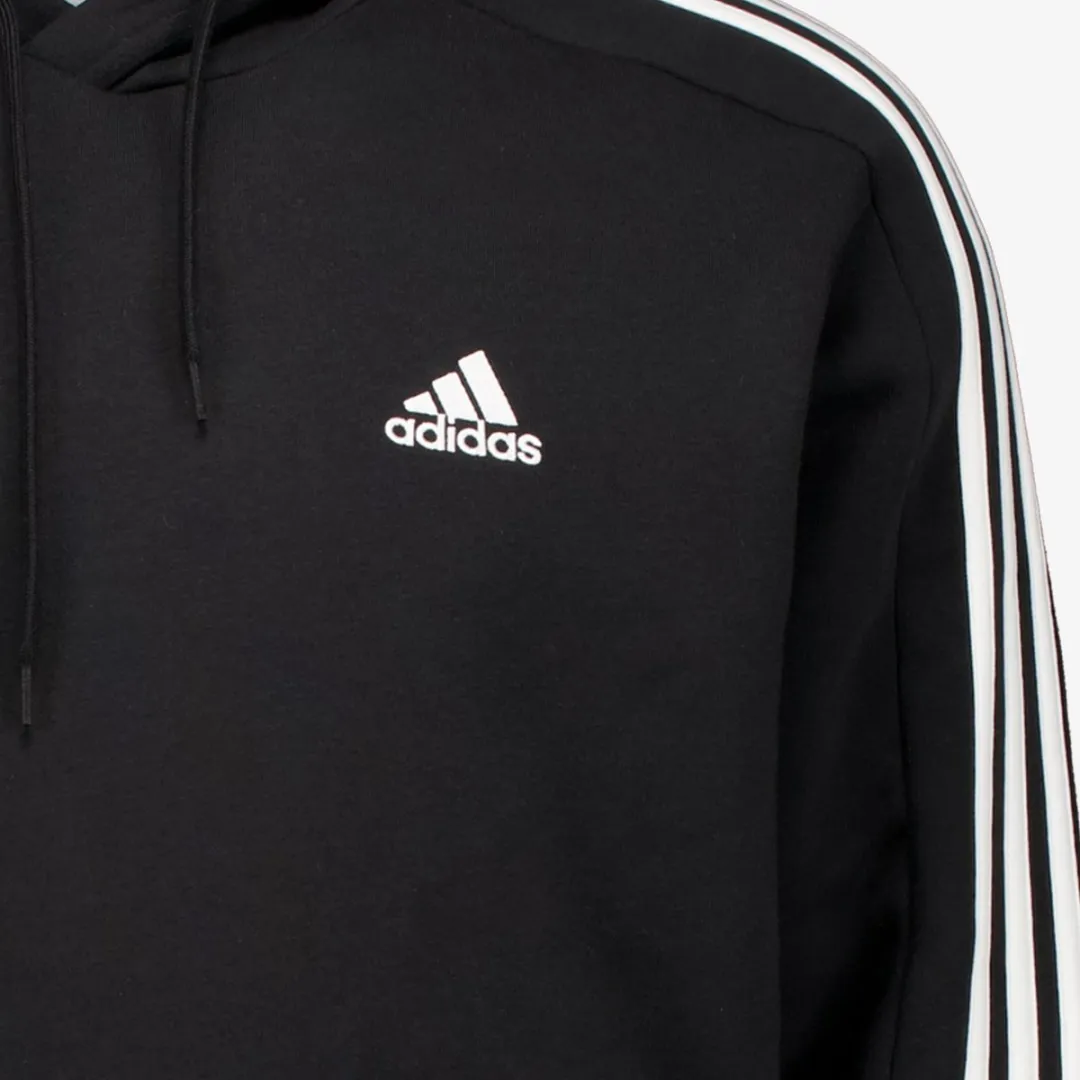 adidas Essentials Fleece Hoodie 3-Stripes - Zwart - XL