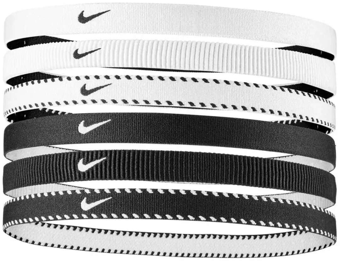 Nike Flex Classic Headbands - 6 Stuks - Wit