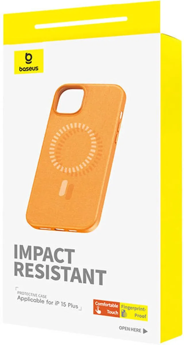 Baseus Fauxther-Serie Magnetische Hoes iPhone 15 Plus - Transparent - afbeelding 4 van 5