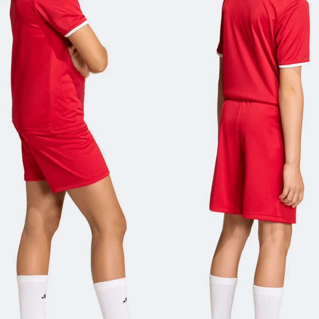 Adidas Entrada 26 Short Junior 128 - Rood