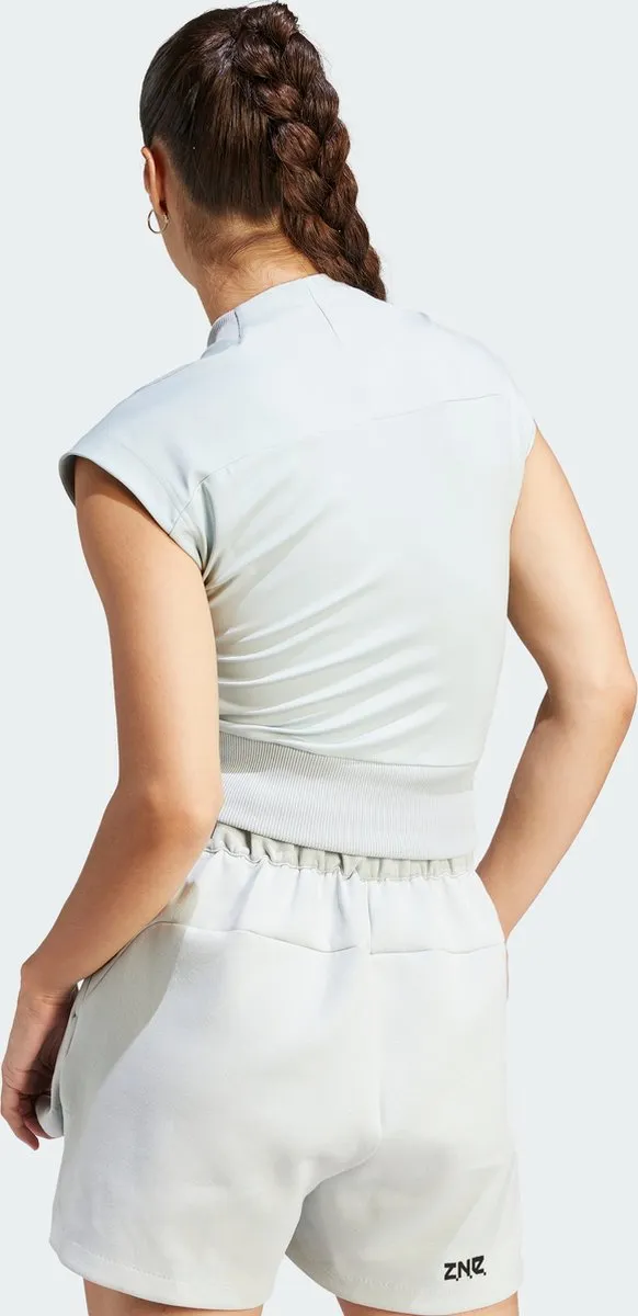 adidas Z.N.E. T-shirt Dames - Grijs M - afbeelding 6 van 6