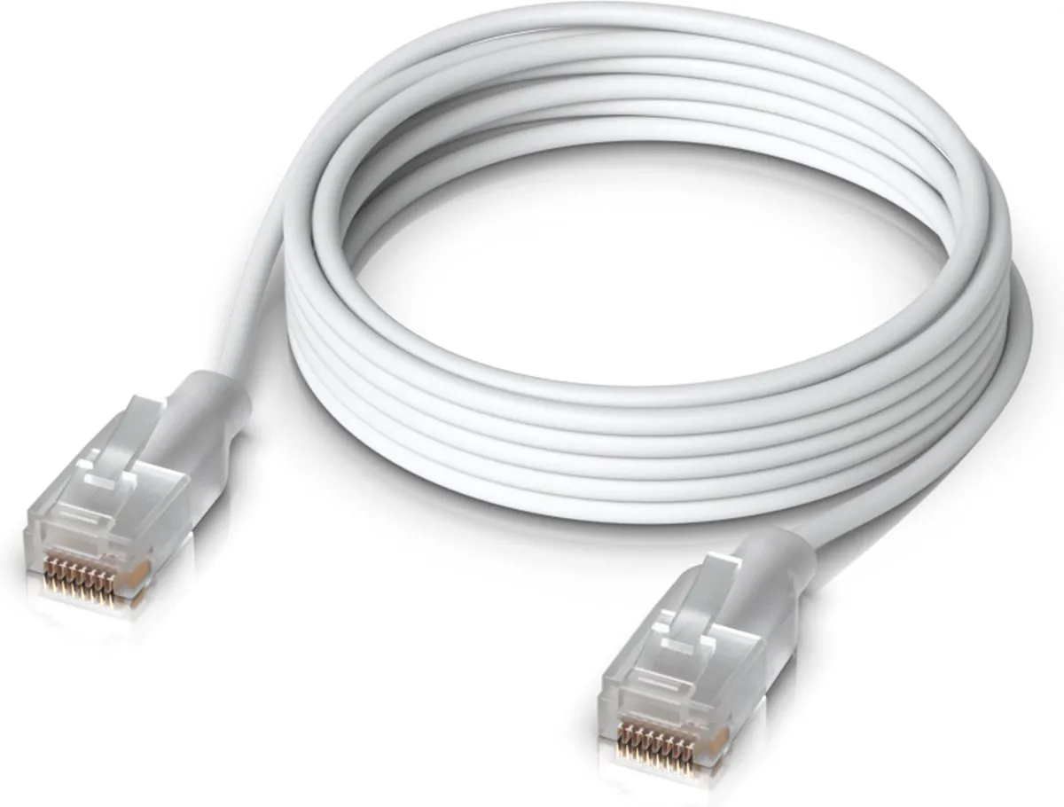 Ubiquiti UACC-Cable-Patch-EL-2M-W Netwerkkabel Cat6 - 2m - Wit