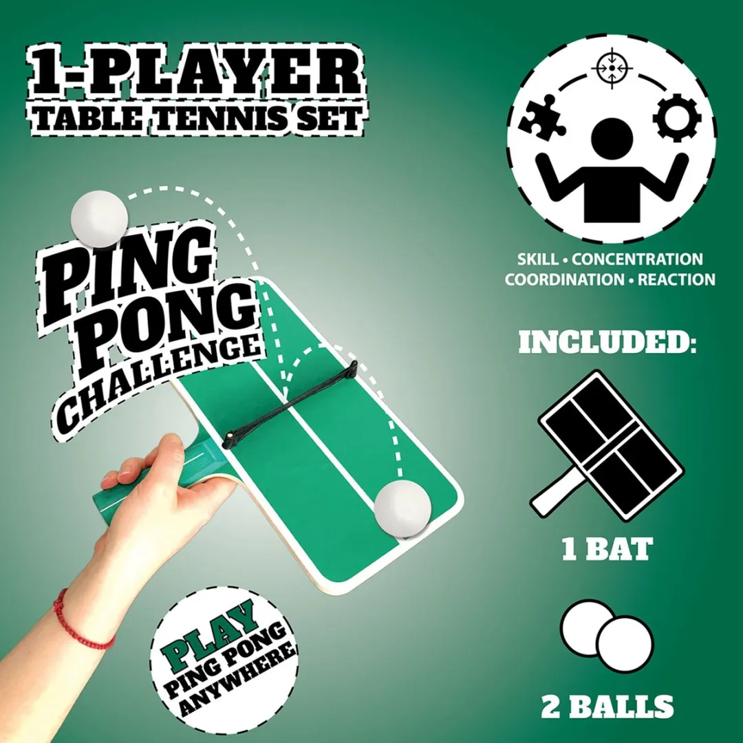 Schildkröt Ping Pong Challenge Set - 3 Ballen - Multicolor