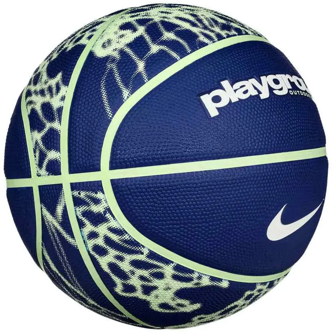 Nike Everyday Playground 8P Basketbal 5 - Donkerblauw/Groen/Zwart