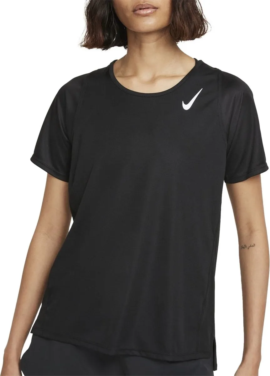Nike Dri-FIT Race Sportshirt Dames XL - Zwart