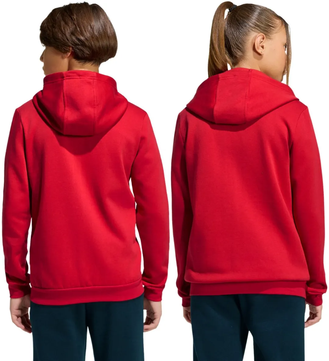 Adidas Entrada 26 Hoodie - Maat 116 - Rood