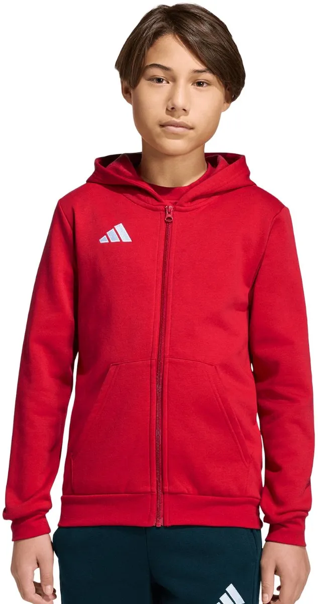 Adidas Entrada 26 Hoodie - Maat 116 - Rood