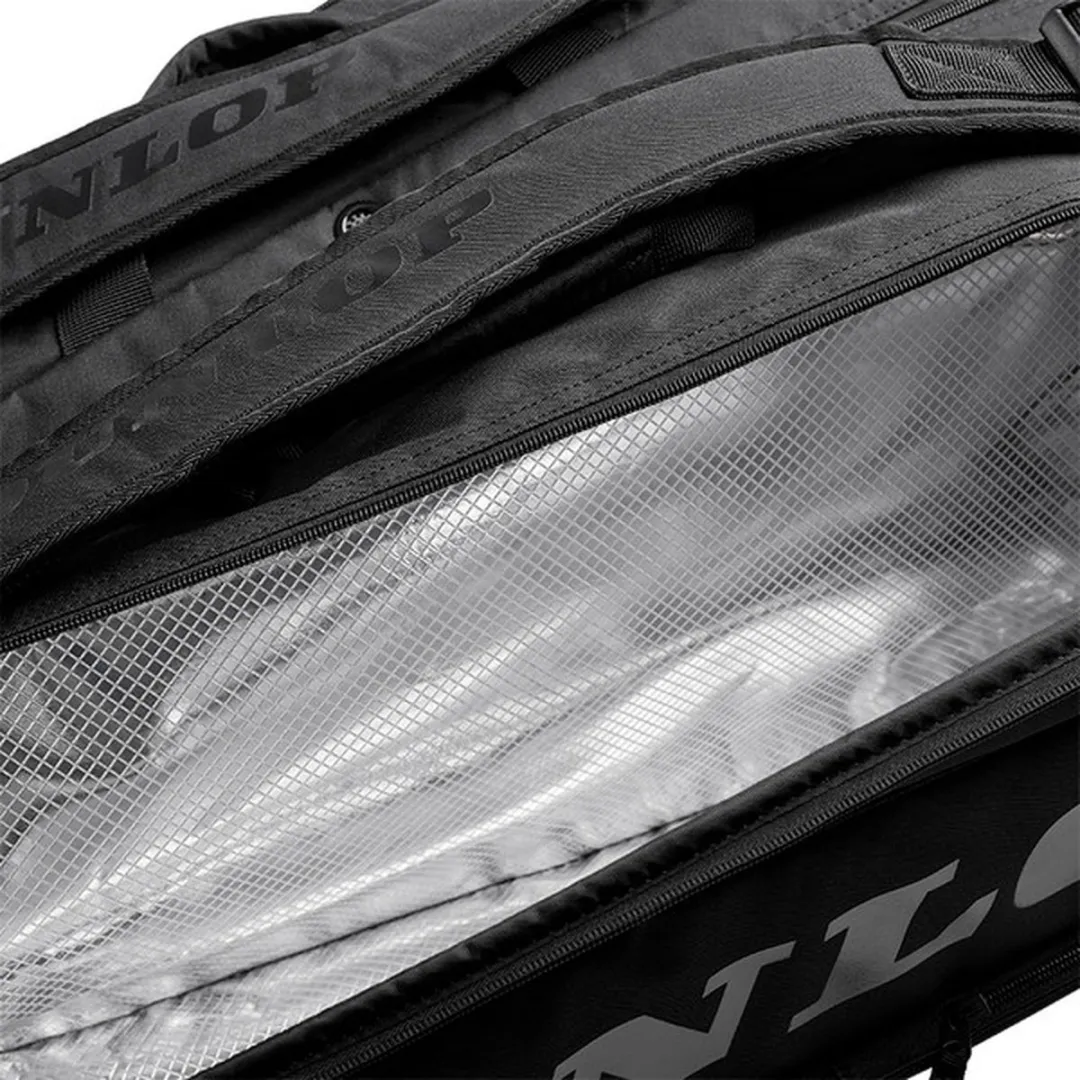 Dunlop Team 12 Thermobag Tennis Tas - 12 Rackets - Zwart