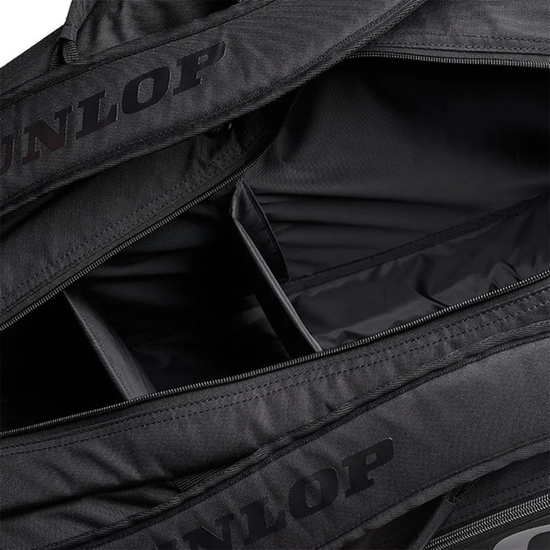 Dunlop Team 12 Thermobag Tennis Tas - 12 Rackets - Zwart