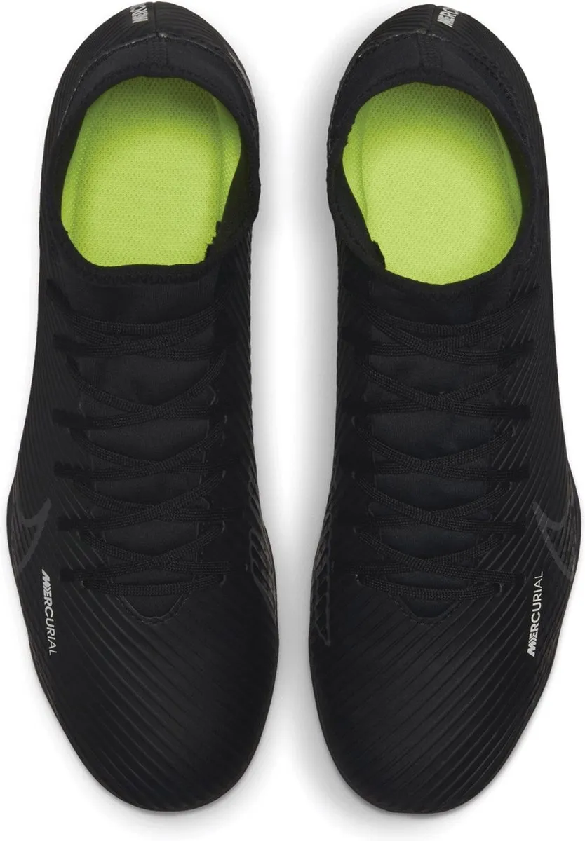Nike Mercurial Superfly 9 FG/MG Sportschoenen - Maat 42 - Zwart/Geel - afbeelding 5 van 6
