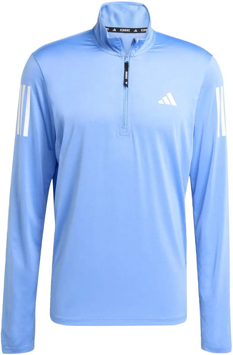 adidas Performance Own The Run Ritsshirt M - Blauw