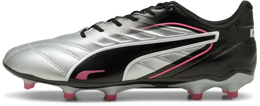 PUMA King Pro FG/AG Voetbalschoenen - Zilver - EU 38