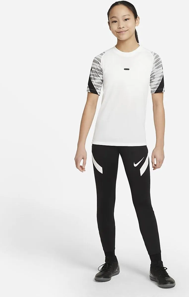 Nike Dri-FIT Strike Sportshirt CW5847-100 - 146 - Wit/Zwart