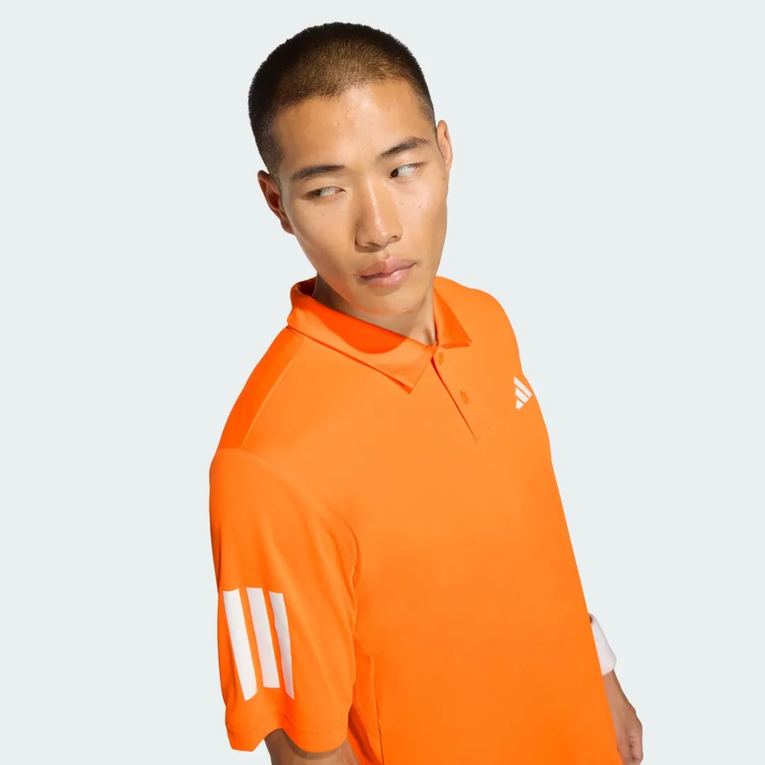 adidas Performance Club Tennis 3-Stripes Poloshirt M - Oranje