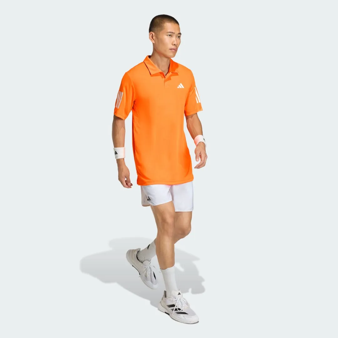adidas Performance Club Tennis 3-Stripes Poloshirt M - Oranje