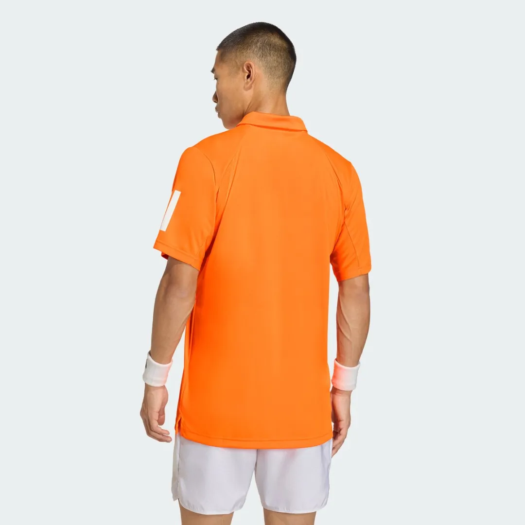 adidas Performance Club Tennis 3-Stripes Poloshirt M - Oranje