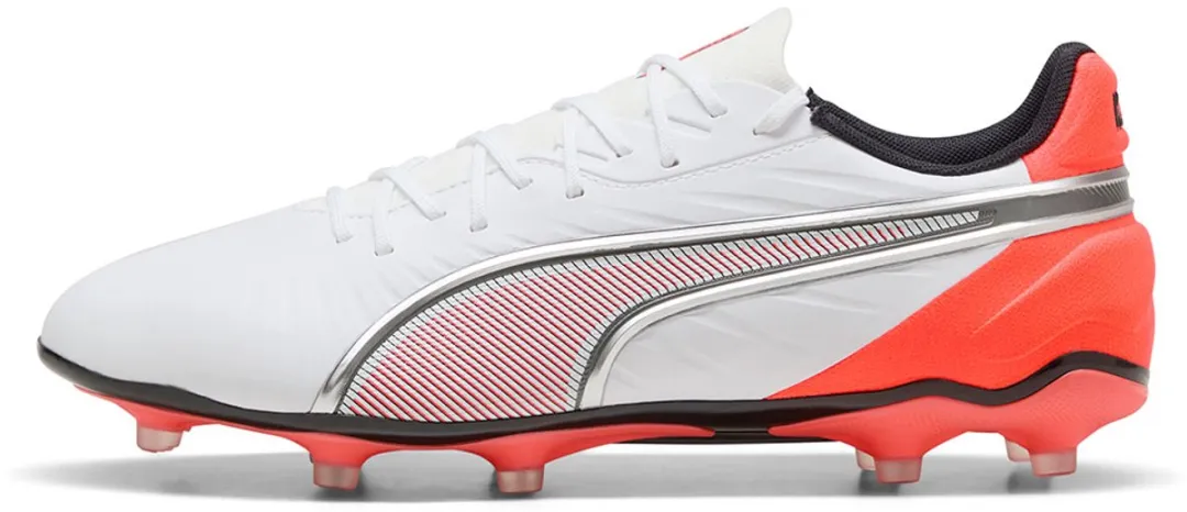 PUMA King Match FG/AG Voetbalschoenen 39 - Wit