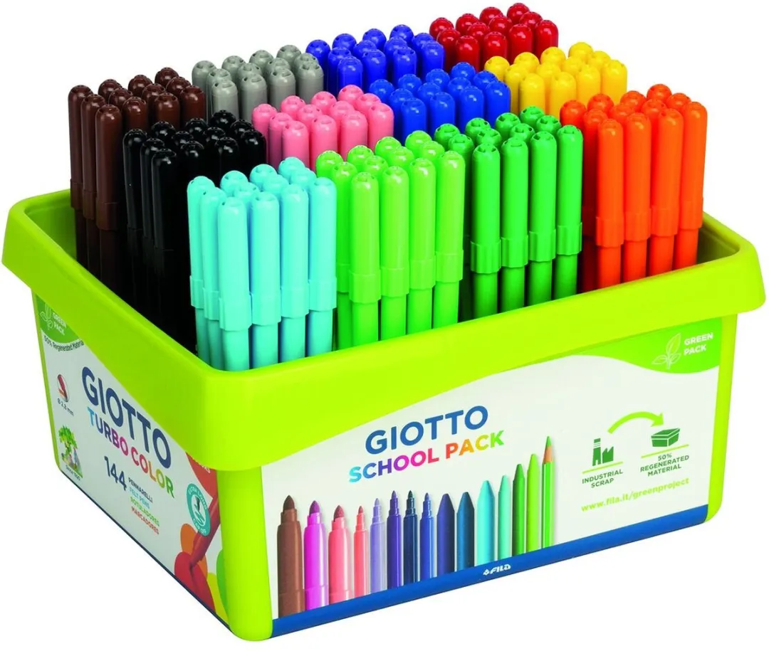 Creativ Company Giotto Turbo Color Schoolpack 144 Stuks