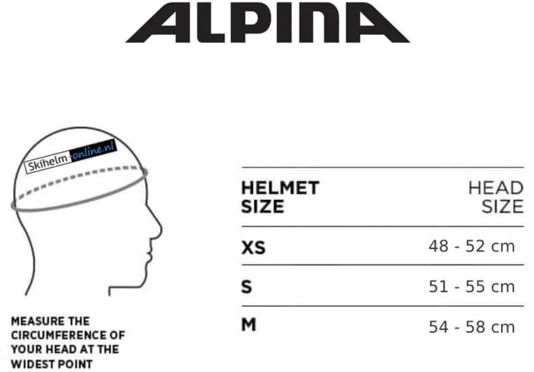 Alpina Pizi Junior Skihelm Smoke Blue - Maat 46-51cm