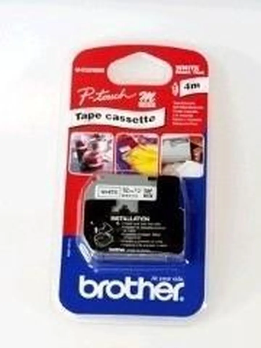 Brother Tape M-K231S MK231SBZ - Kleurloos