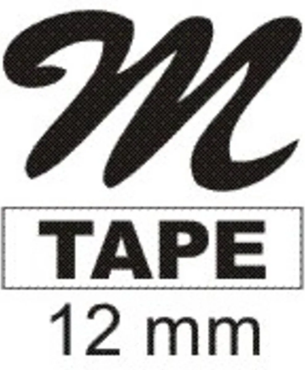Brother Tape M-K231S MK231SBZ - Kleurloos