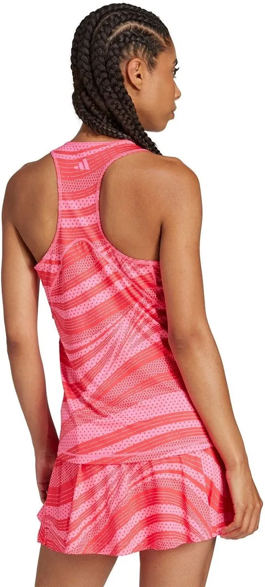 Adidas Club Graphic Tanktop - M - Donker grijs