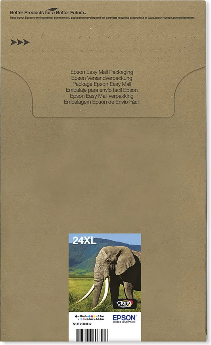 Epson 24XL Inktcartridge Multipack - 500 pagina's
