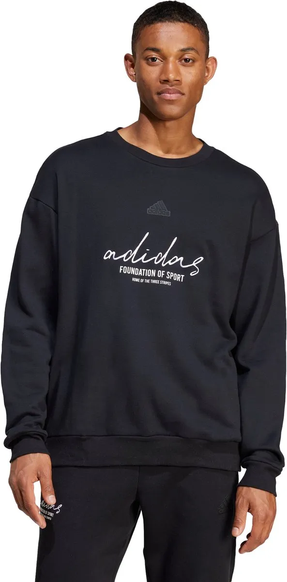 adidas Love French Terry Sweatshirt IW3542 - Heren - Zwart