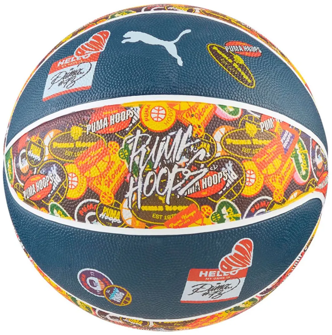 PUMA Hoopers Hotline Basketbal 5 - Mountain Blue/Multicolor
