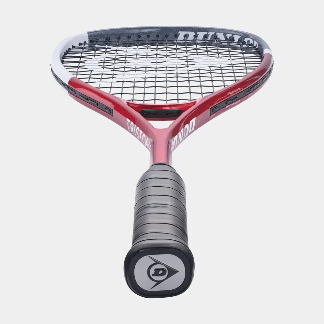 Dunlop Tristorm Elite Squashracket - Rood/Blauw/Wit
