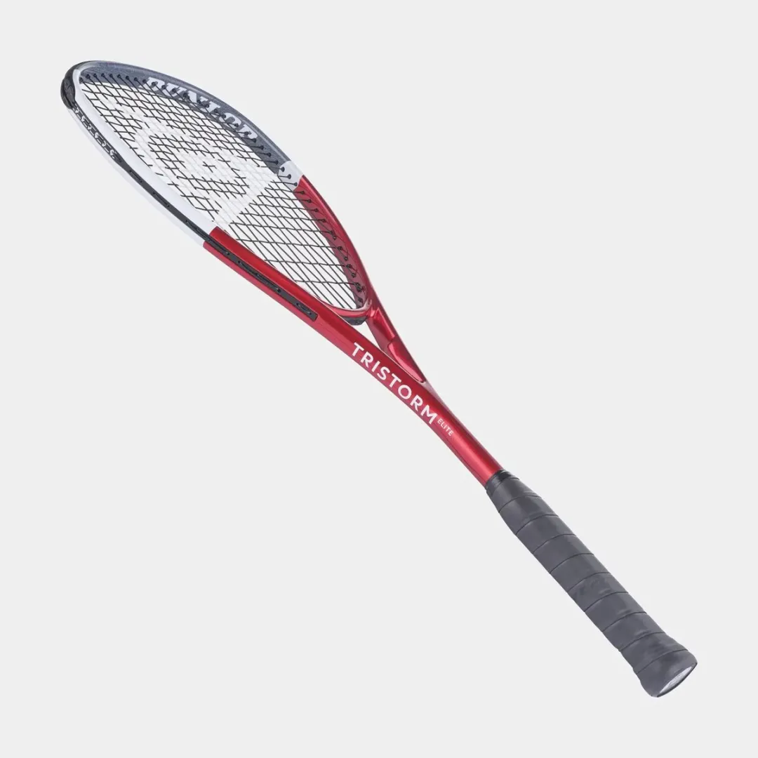 Dunlop Tristorm Elite Squashracket - Rood/Blauw/Wit