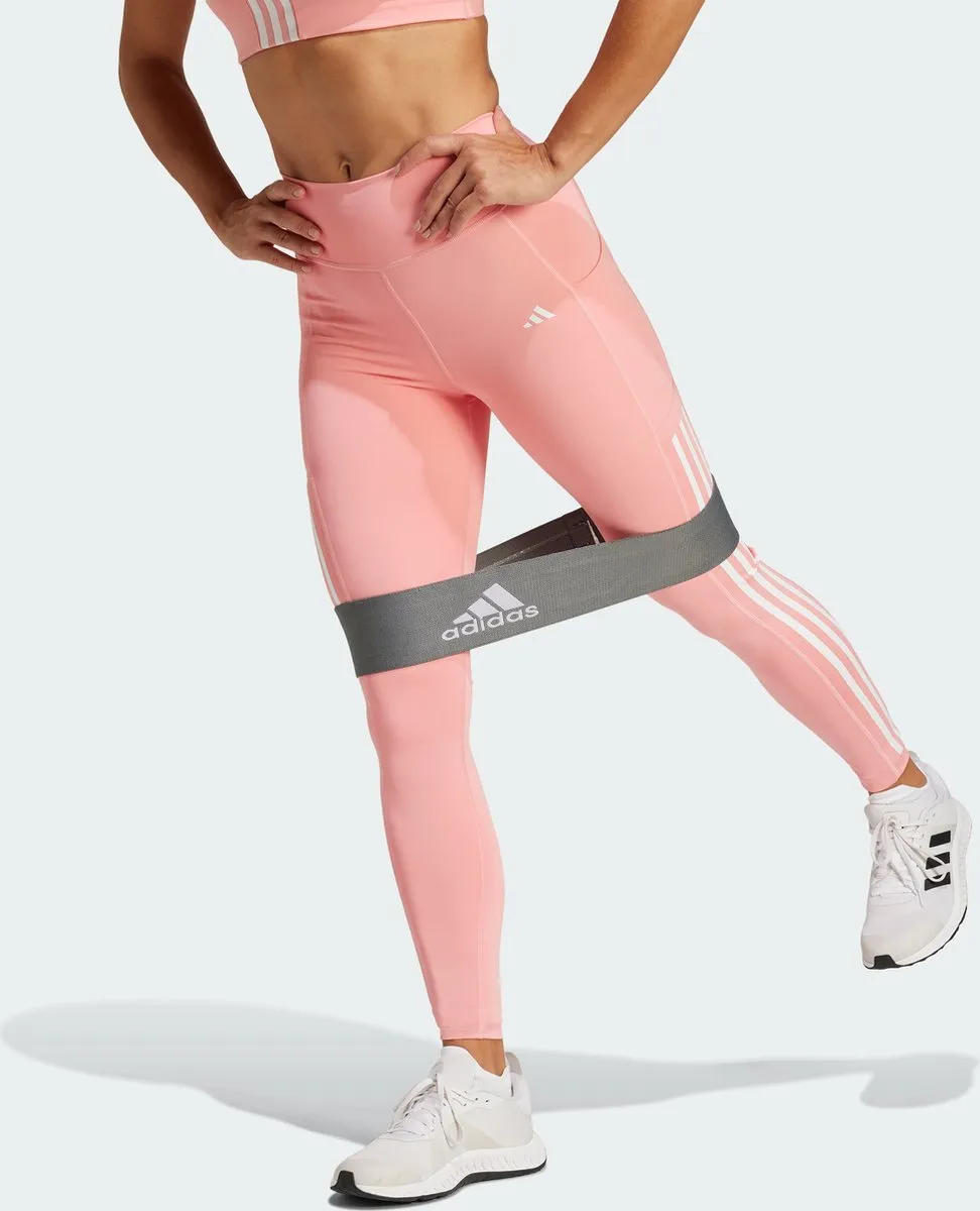 adidas Performance Optime 3-Stripes Lange Legging IZ2716 - XS - Roze