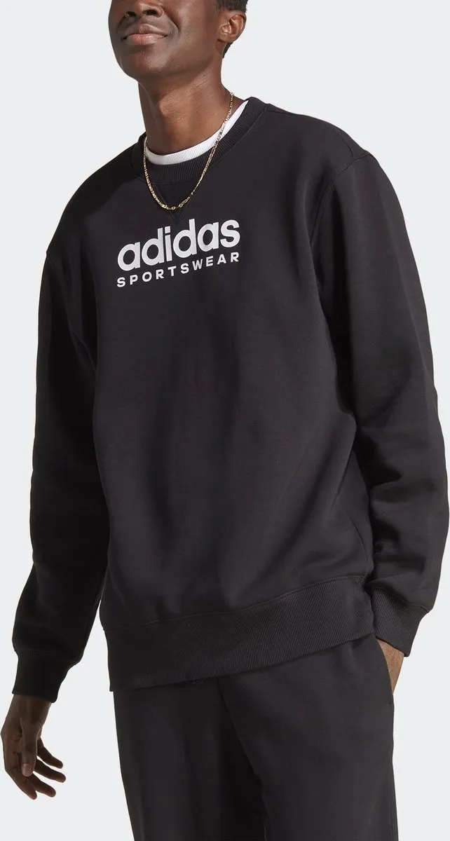 adidas All SZN Fleece Graphic Sweatshirt - Heren - Zwart - XL